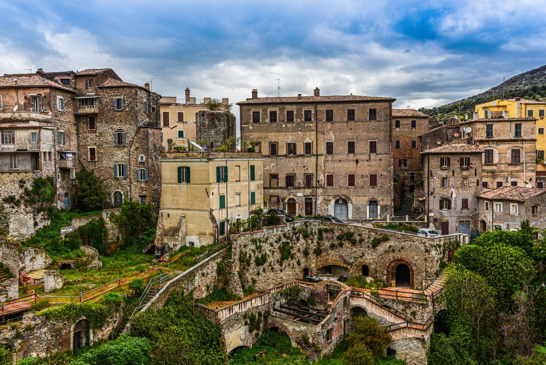 historic architecture in tivoli italy